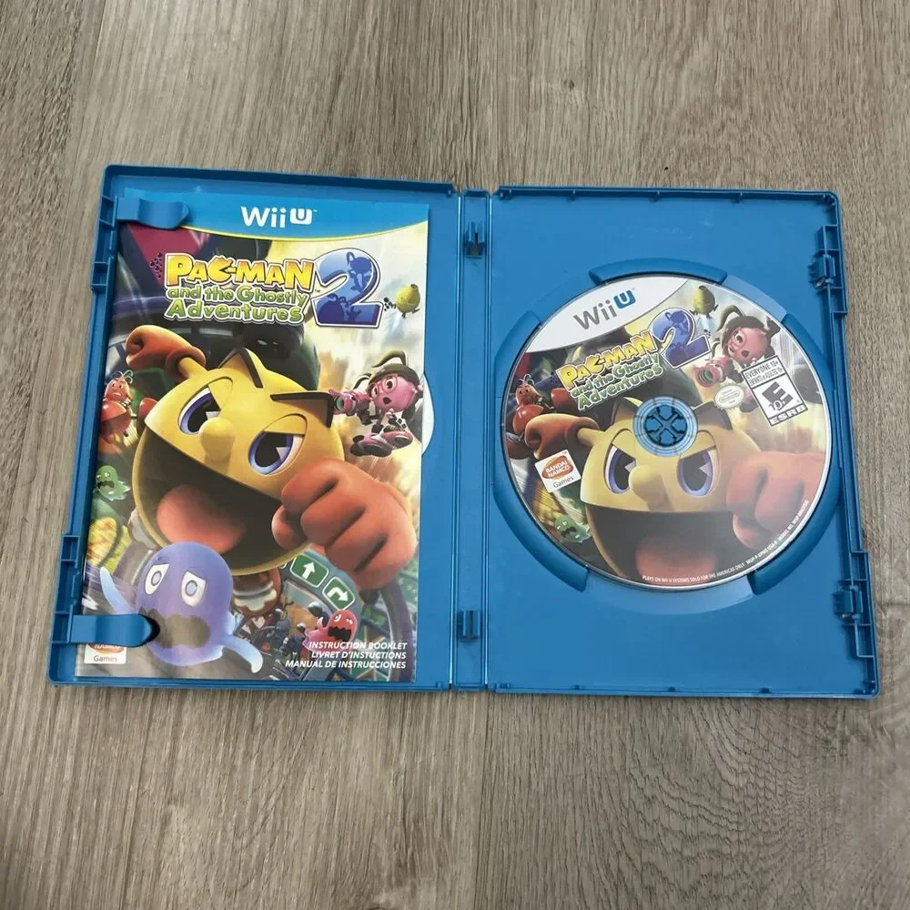 Pacman & Ghostly Adventures 2 Nintendo Wii U 2012 CIB Complete w/ Manual Tested